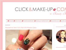 Tablet Screenshot of clickandmake-up.com